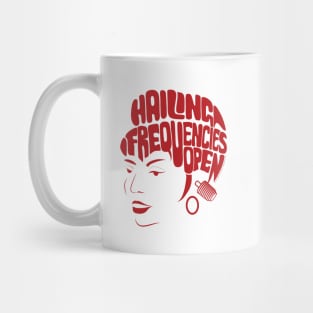 Uhura, Hailing Frequencies Open, Star Trek Original Series, Red Mug